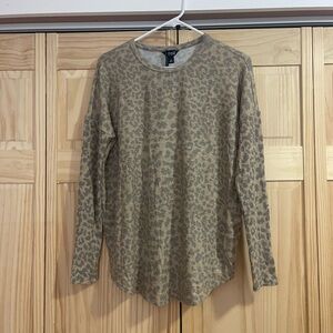 Buffalo David Bitton Tan Leopard Print Top